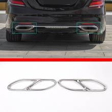 For Mercedes Benz S Class W222 2018-2019 304 Stainless Steel Exhaust Headers Exhaust Tips Muffler Pipe Exterior Car Accessories 2024 - buy cheap