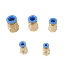 PCF Air Pipe Fitting OD 4/6/8/10/12mm Hose Tube Connector 1/8" Female Thread Brass Pneumatic Connector Quick Joint Fittings 5Pcs 2024 - buy cheap