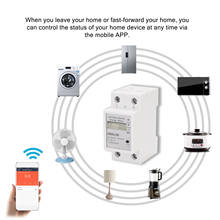 Medidor de energía inteligente monofásico, vatímetro con Wifi, carril Din, consumo de energía en Kwh, compatible con Smartlife/Tuya App 2024 - compra barato