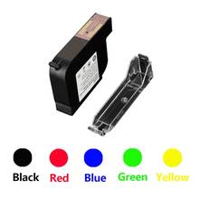 Cartucho de tinta 42ml, preto, vermelho, azul, verde, secagem rápida, 12.7mm, altura de impressão universal, para impressora jato de tinta portátil 2024 - compre barato