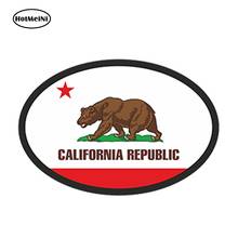 HotMeiNi 10 см x 7 см CALIFORNIA STATE овальная с флагом наклейка США бампер наклейка автомобиля Водонепроницаемая JDM наклейка для автомобиля Наклейка 2024 - купить недорого