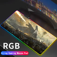 Anime Dragon Large RGB Gaming Glow Mouse Pad Gamer Mousepad LED Light USB Wired Non-Slip Mause Mice Support DIY 2024 - buy cheap