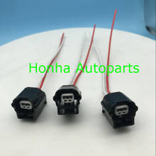 Free shipping 2/20/50/100 pcs 7283-8851-30 high quality 2 pin female unsealed electric wire harness with 15cm 18AWG wire 2024 - buy cheap