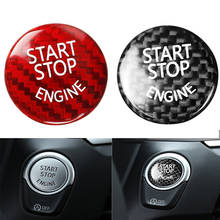 Крышка кнопки запуска и остановки двигателя автомобиля, черная/красная, декоративные аксессуары из углеродного волокна, подходят для всех шасси BMW F/G, 1 шт. 2024 - купить недорого