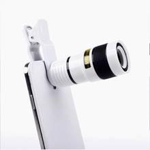 Telescopio Universal con Zoom óptico 8x8, lente de cámara con Clip, prismáticos para teléfono móvil, para iPhone, Samsung, HTC, Huawei y Xiaomi 2024 - compra barato