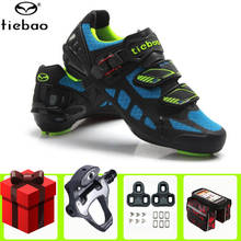 Tiebao-Zapatillas de ciclismo para hombre y mujer, calzado deportivo para bicicleta de carretera, conjunto de Pedal, Superstar 2024 - compra barato