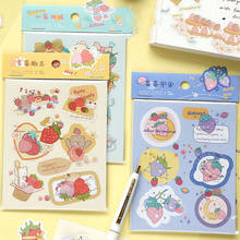 INS Strawberry Series Cute Girl Stickers DIY Scrapbook Junk Journal Diary Photo Album Mobile Phone Computer Decoration Stickers 2024 - buy cheap