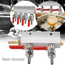 2/3/4 Ways CO2 Splitter Gas Distribution Home Brewing Draft Beer Block Manifold  by using a single CO2 tank for multiple kegs. 2024 - buy cheap