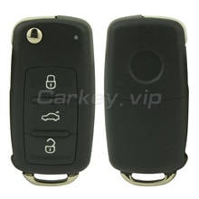 Remotekey 2pcs Flip car remote key for VW Volkswagen Beetle Golf Eos Polo 2011 2012 2013 3 button 5K0 837 202 AD ID48 434Mhz 2024 - buy cheap