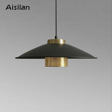 Aisilan LED Dining Room Lamp Nordic Artistic Metal Pendant Light New Release Minimalist Bar Study Cafe Hang Lamp Kitchen Lamp 2024 - buy cheap