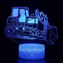 Lâmpada de mesa decorativa off-road para sala de estar, presentes de natal, luz noturna led 3d para quarto