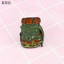 RNG  cartoon camouflage backpack collection metal enamel pin cross country quilt water cup letter backpack shirt ornament Brooch 2024 - buy cheap