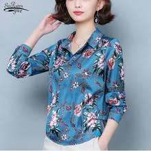 2020 New Long Sleeve Floral Women Blouse Casual V Neck Print Pullover Ladies Tops Plus Size Women Shirts Blusas Mujer 8335 50 2024 - buy cheap