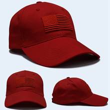 Boné de beisebol anti-uv respirável bandeira americana bordado chapéu de algodão com fechamento traseiro ajustável headwear esportes ao ar livre 2024 - compre barato