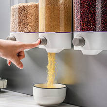 1000/1500ml Wall - Mounted Grain Storage Tank Dry Food Container Organizer for Kitchen Accessories Tools 2024 - buy cheap