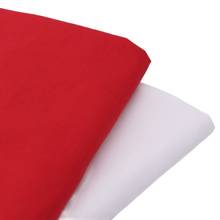 Cmcyiling tecido de algodão branco vermelho sólido costura diy tecidos para camisas blusas roupas têxteis domésticas 50*150cm 2024 - compre barato