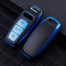 TPU Leather Car Key Case Cover For Audi Q8 2020 Allroad Quattro A4 B5 B6 B7 B8 B9 A5 A6 C6 4F 4G C5 A7 Key Fob Cover Accessories 2024 - buy cheap