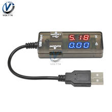 Digital Voltmeter Ammeter USB Tester Doctor Voltage Current Meter  Power Bank Battery Charger Detector USB Cable Test 2024 - buy cheap