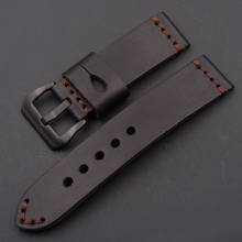 Pulseiras de relógio em couro de vitela italiana, pulseira vintage de couro genuíno de 20mm 22mm 24mm 26mm, pulseiras clássicas para lazer 2024 - compre barato