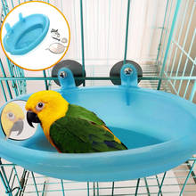 Bañera de loro con espejo jaula para mascotas accesorios de mascota aves espejo para pájaros loros aves caja de ducha jaula para pájaros juguetes 2024 - compra barato