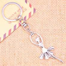 New Fashion Keychain 61*24 mm ballet dancer ballerina Pendants DIY Men Jewelry Car Key Chain Ring Holder Souvenir For Gift 2024 - buy cheap