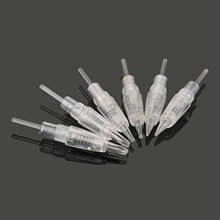 10pcs Tattoo cartridge Needles D1R/1R/3R/5R/5F/7F Disposable Sterilized for Permanent Makeup Needle Tips Eyebrow lip Transparent 2024 - buy cheap