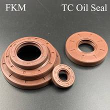 45*75*5/8/10/12 45x75x5/8/10/12 Brown Fluoro FKM Fluorine Rubber Spring Duoble Lip TC Ring Gasket Radial Shaft Skeleton Oil Seal 2024 - buy cheap