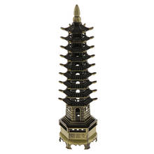 Ornamento decorativo chinês de liga de zinco, ornamento decorativo de feng shui feng chang torre de pagode, artesanato, decoração de artesanatos, modelo de torre, 1 peça 2024 - compre barato