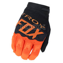 Черные и оранжевые перчатки для мотокросса, мотоспорта, эндуро, горного велосипеда 2024 - купить недорого