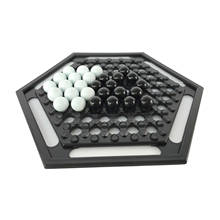 Jogo de tabuleiro de porcelana e plástico, conjunto de jogos de tabuleiro xadrez empurrar, brinquedo para crianças, desenvolver pensamento lógico 2024 - compre barato