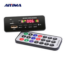 AIYIMA 12 в MP3 Bluetooth декодер доска цветной дисплей WMA WAV FLAC APE декодирование с записью вызова USB TF FM автомобильные аудиоаксессуары 2024 - купить недорого