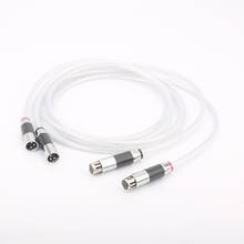 High Quality Audiocrast A58 5N Silver plated OCC XLR Balanced Audio Cable Male Female carbon fiber xlr Amp HiFi 2024 - compre barato
