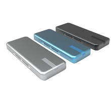 Qindiano-case/capa para ssd pcie nvme usb3.1 ssd m.2 para adaptador tipo c, 10gbps, suporte para 6tb, capacidade m, chave, disco rígido, unidade externa 2024 - compre barato