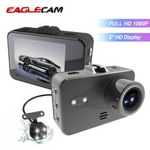 Coche DVRs 2,0 ''Full HD 1080P coche Dvr Cámara Dual lente Video conducción grabadora con vista trasera Dashcam Auto registrador 2024 - compra barato