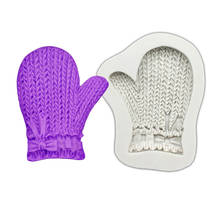 Knit Glove Silicone Sugarcraft Mold Fondant Cake Decorating Tools Cupcake Chocolate Baking Molds 2024 - buy cheap