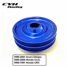 Polia de eixo de manivela de alumínio para honda civic, 88-00, b16, b18 motores, acura integra 90-01, crx 88-91 2024 - compre barato