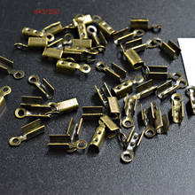 FLTMRH 120pcs 8*3mm Metal End Caps End Clasps For Leather Cord Gold/silver color Ropes Buckle Bead Crimp Connectors Jewelry 2024 - buy cheap