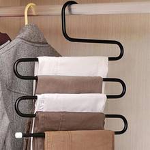 1pcs 5 layers S Shape Clothes Hangers Pants Storage Hangers Cloth Rack Multilayer Storage Closet Organizer Dropshipping 2024 - buy cheap