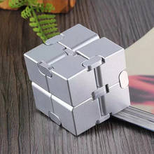 Алюминиевый куб infinity cube, игрушки премиум-класса, металлическая деформация, волшебный бесконечный стресс, снятие стресса куб для снятия стре... 2024 - купить недорого