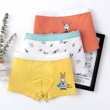 3Pcs/lots Boys Boxer Panties  60 Count Cotton Boxer Briefs Teen Panties for Kids Shorts Clothes 6 8 10 12 14 Years Underwears 2024 - buy cheap