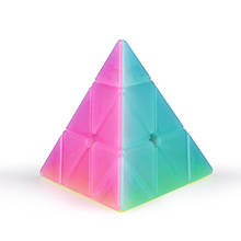 Qiyi Qiming S Jelly Pyramid Cubes 3x3x3 Magic Cube 3x3 Speed Cube Stickerless Puzzle Cubo Magico 2024 - buy cheap