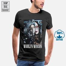 Marilyn Manson T Shirt Oversize T Shirt Girl Black Top Short Sleeve T-Shirt Cotton T-Shirts Plain T Shirt Graphic T Shirts A0043 2024 - buy cheap