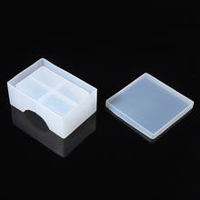 3pcs DIY Crystal Glass Coaster Box Mold Square Coaster Holder Case Silicone Mold Handmade Epoxy Resin Craft Casting Tools 2024 - buy cheap
