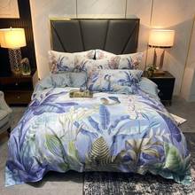 Tropical Jungle Banana Leaves Duvet Cover set 100%Egyptian Cotton Queen King Size Bedding Set 1Duvet cover1Bed Sheet 2Pillowcase 2024 - buy cheap