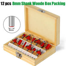 12pcs/set 8mm Shank Professional Tungsten Carbide Router Bits Kit Milling Cutter Woodworking Tool Milling Cutter Router Bit Set 2024 - buy cheap