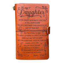 Leather Sketch Book Handmade Journal Notebook Diary Hand Account to My Daughter M17F 2024 - buy cheap