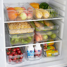 Recipientes de armazenamento de alimentos geladeira com tampas de armazenamento de cozinha selo tanque plástico separado frutas vegetais caixa fresca 2024 - compre barato
