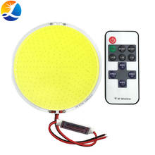 Dropshipping 108mm Round Panel Lamp COB Light 50W 6000LM with Remote Controller Dimmer Red Color LED Bulb for Decor Lighting 2024 - buy cheap