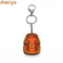 Anniyo Egyptian Tutankhamun Keychains Metal Hook/Acrylic Egypt Jewelry Women Men Key Chains #202506 2024 - buy cheap