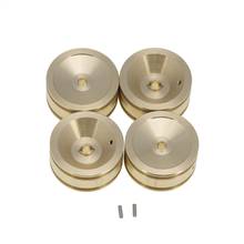 4pcs Brass Hub Counterweight Wheel for 1/24 Axial SCX24 90081 RC Model Car Accessories Update Parts  2024 - buy cheap